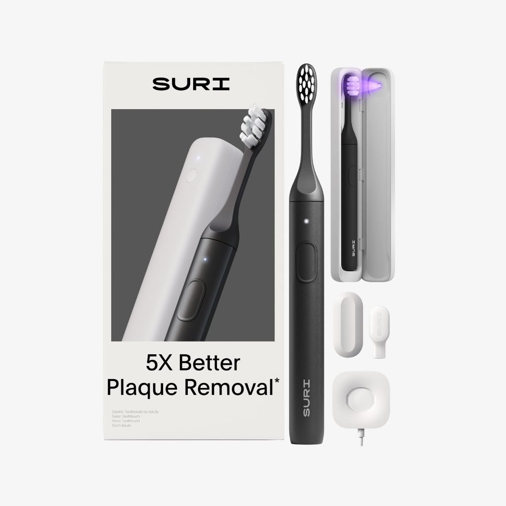 SURI 2.0 Sonic Electric Toothbrush with UV Cleaning Travel Case - Midnight Black - Image 1