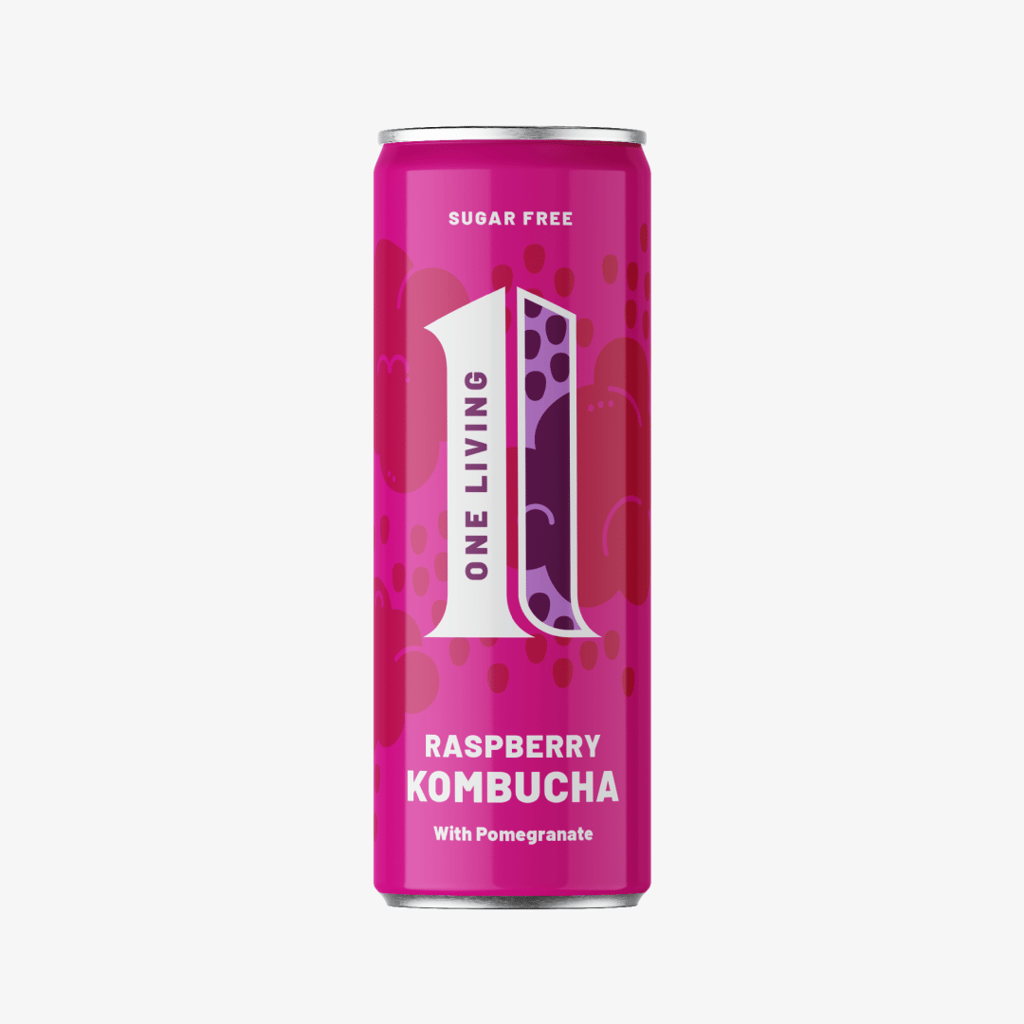Raspberry Kombucha with Pomegranate - 4 pack - Image 2