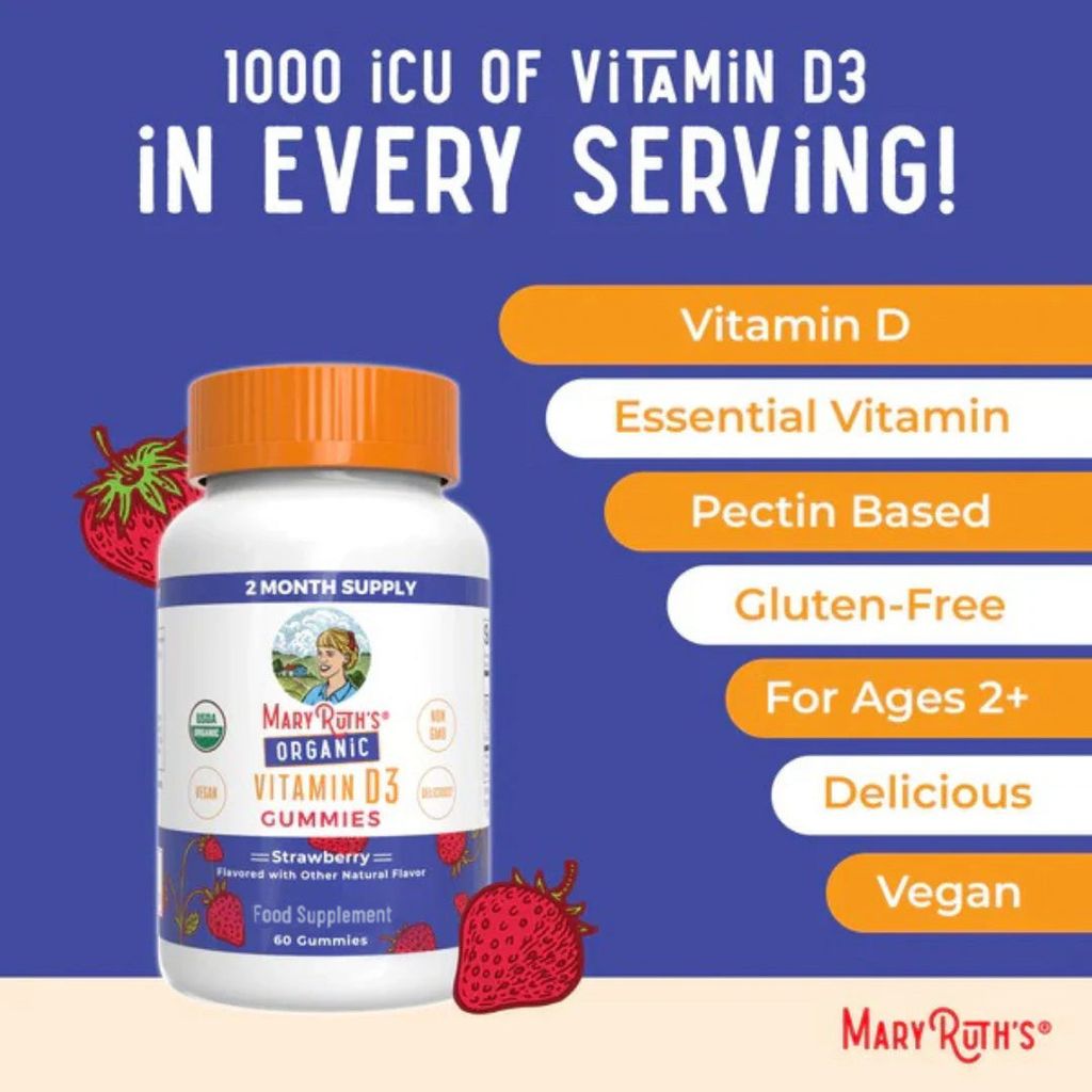 Vitamin D3 Gummies - Strawberry - Image 4