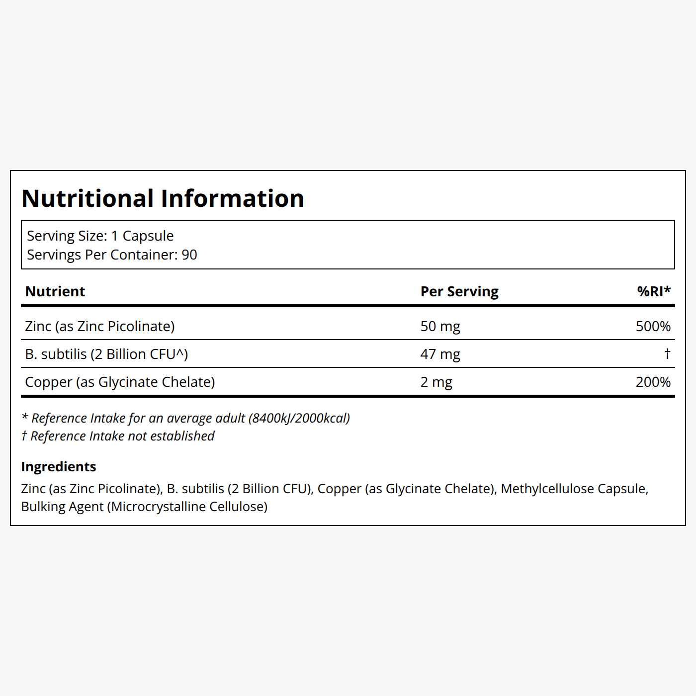 Amen Zinc Copper with Probiotics - Image 3