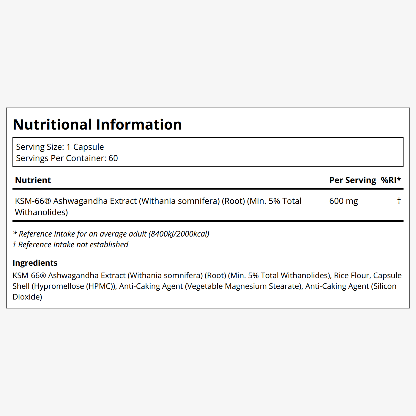 KSM-66 Ashwagandha 600mg - Image 3